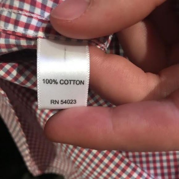 Banana Republic Red Gingham Button Down - L - Picture 8 of 8